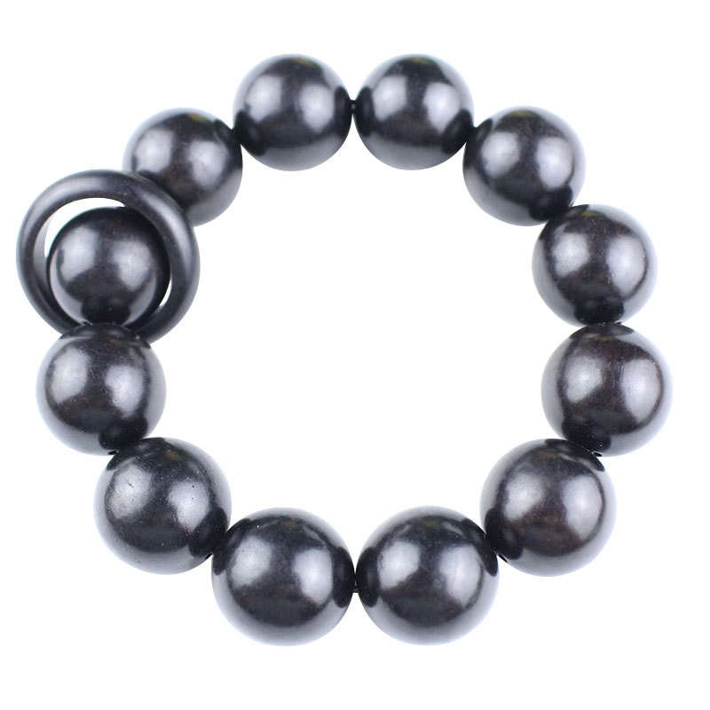 Vòng Tay Chuỗi Hạt Gỗ Mun Độc Đáo Thời Trang Cho Nam Và Nữ