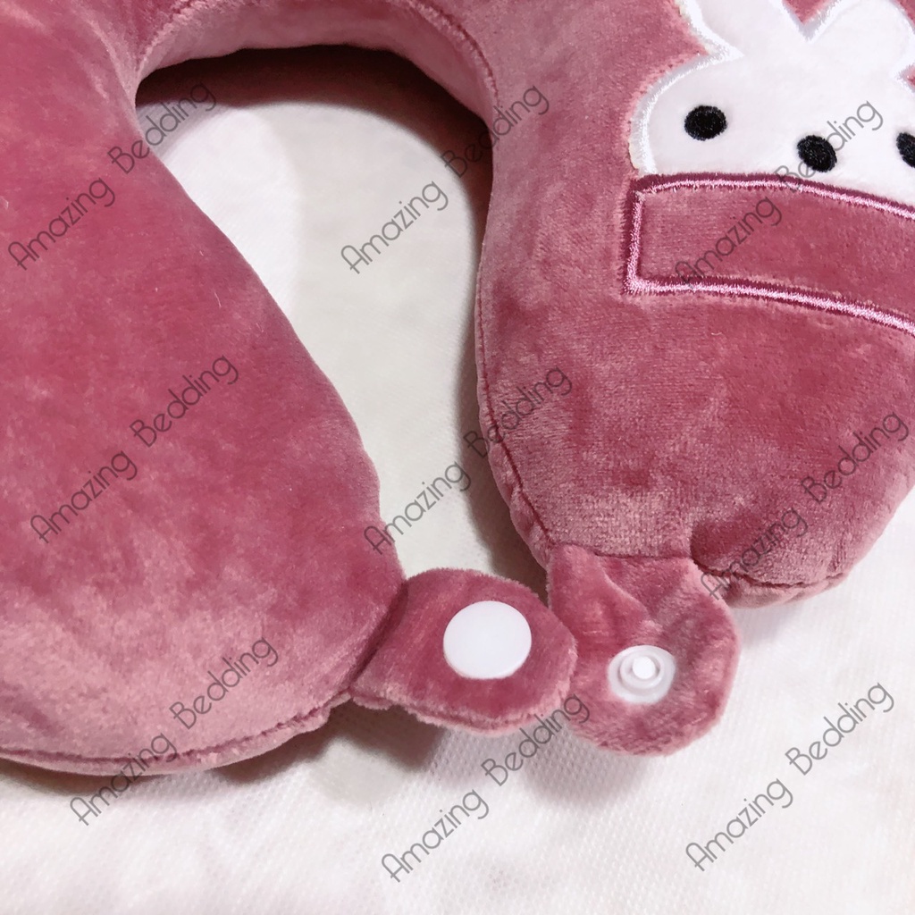 Gối tựa cổ cute giá rẻ ( loại có khuy bấm)