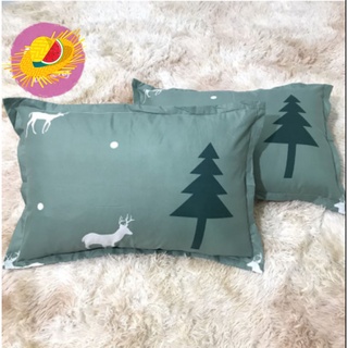 Combo 2 vỏ gối nằm poly cotton nhiều mẫu 45x65cm,được chọn mẫu,cây thông xanh