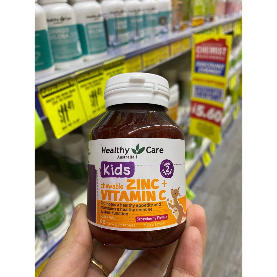 Viên Healthy Care Zinc+Vitamin C (Zinc + Vitamin C Healthy Care)
