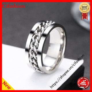 Nhẫn khui bia dây xích titan phong cách thời trang chống han rỉ, bay màu - cifashion