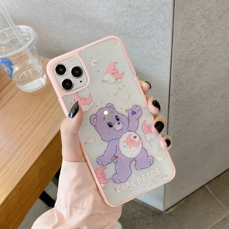 Ốp iphone - Ốp lưng viền Gấu Care Bears kim tuyến 6/6plus/6splus/7/8/7plus/8plus/x/xs/xsmax/11/11promax- Awifi Case | BigBuy360 - bigbuy360.vn