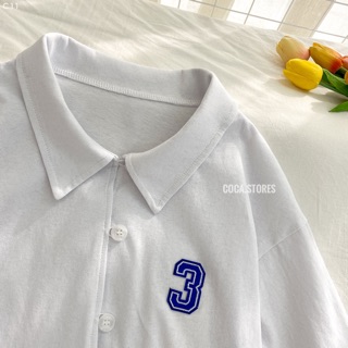 [C11] Áo crotop khuy cài số 3 (Có sẵn/ảnh thật)