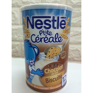 Bột pha sữa Nestle vị Chocolat Biscuite cho bé 12 tháng,400g Pháp