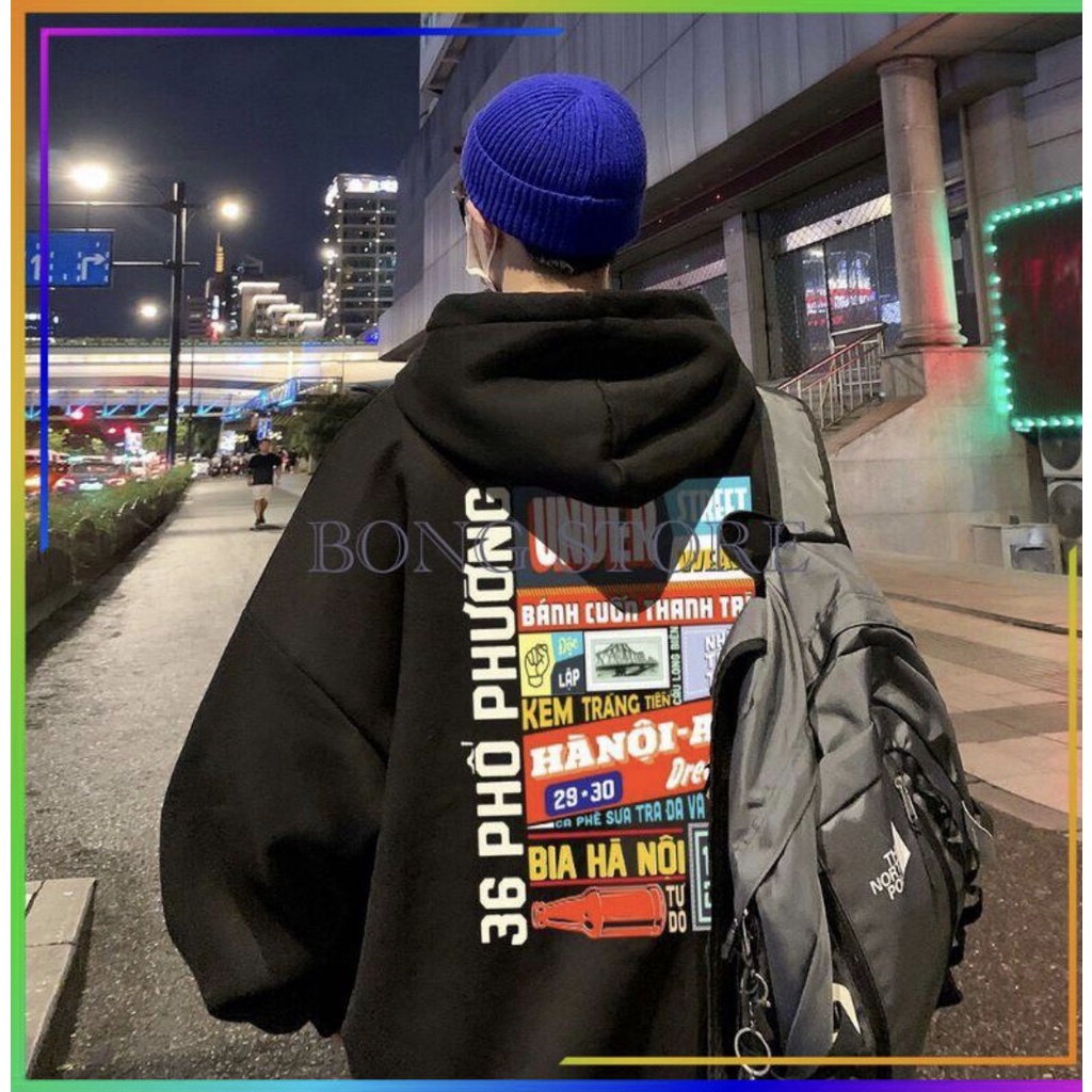 Áo Hoodie Hà Nội Phố Cực Hót, Áo Mũ Hoodie Nữ Có Mũ Form Rộng Unisex. | BigBuy360 - bigbuy360.vn