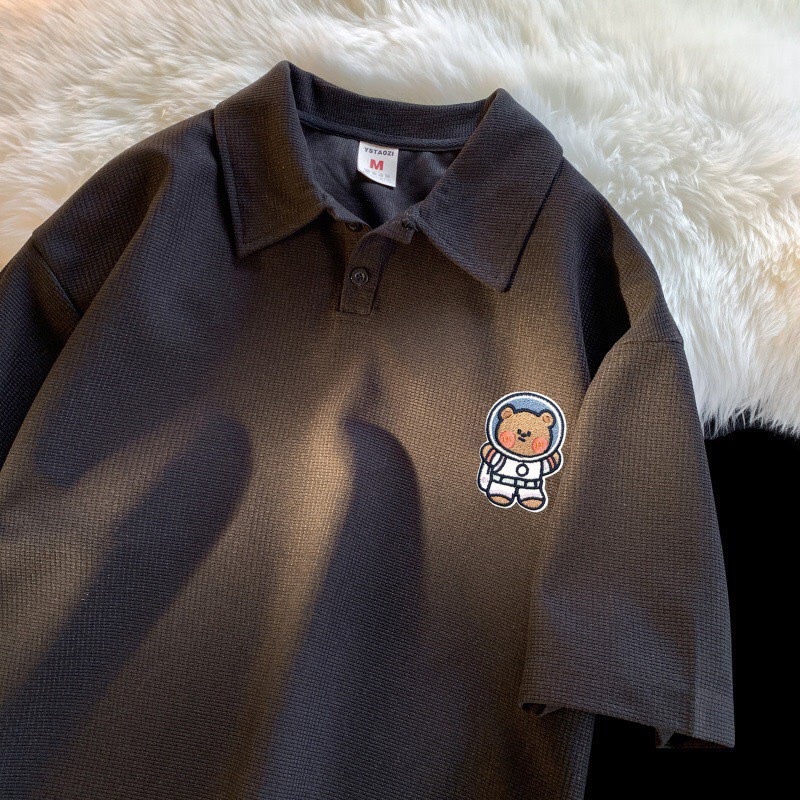 Áo polo logo gấu nâu TH6
