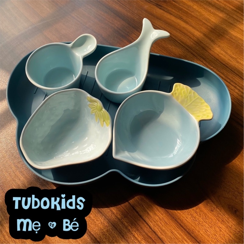 Chén sứ ăn dặm cho bé ăn dặm kiểu Nhật đủ màu sắc, hình thù ngộ nghĩnh cho bé yêu