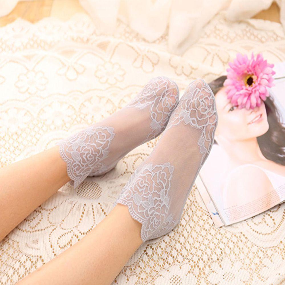 Đôi Vớ LướI HọA TiếT Hoa ChốNg TrượT ThờI Trang Cho Nữ