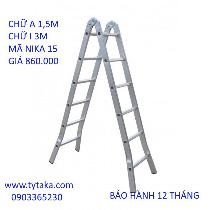 THANG CHỮ A BOODOR CHỮ A 1M5 THẲNG 3M