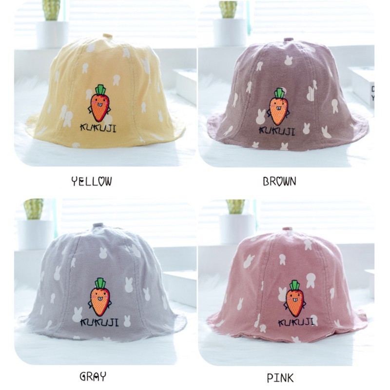 Mũ vành rộng hoạ tiết đáng yêu chống nắng bảo vệ bé yêu