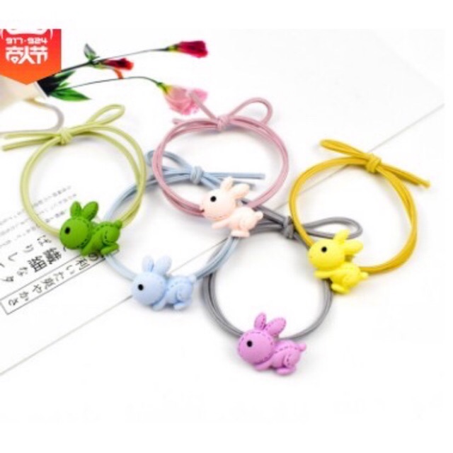1 Dây Thun Cột Tóc, Buộc Tóc Bé Thỏ dễ thương