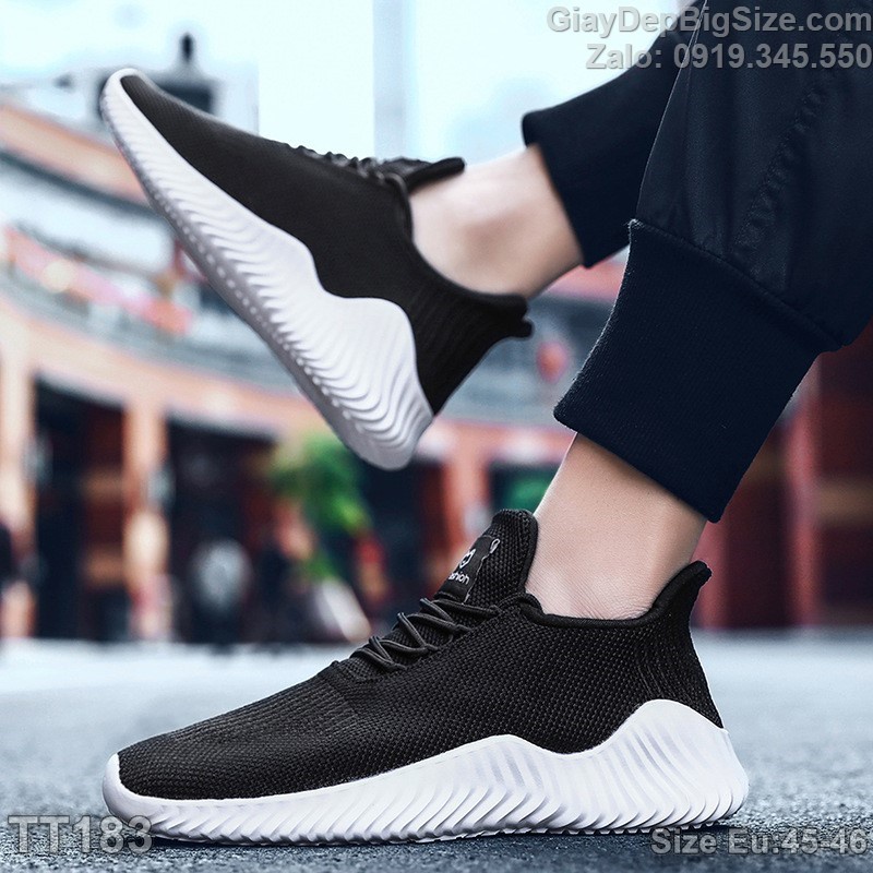 Giày chạy bộ, giày tập thể thao big size cỡ lớn EU:45-46 cho nam chân to