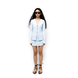 Dottie - chân váy ngắn cơ bản nữ xanh s0100