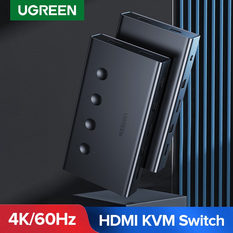 Bộ chuyển tín hiệu 4 CPU dùng 1 màn hình Cao cấp Ugreen 70439 CM293