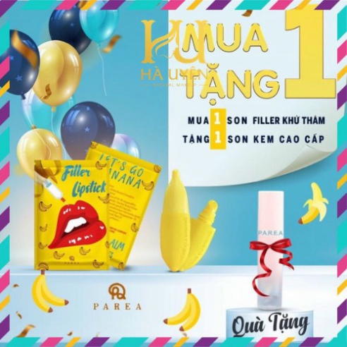 Son filler Khử Thâm Collagen Son Chuối Banana fliller Lipstick Tặng 01 Son Kem Siêu Lì P.A.R.E.A | BigBuy360 - bigbuy360.vn
