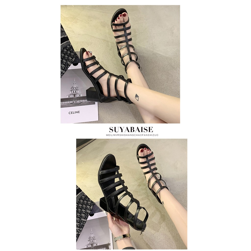 Sẵn 36 DÉP CHIẾN BINH ĐẾ 6CM CAO CỔ