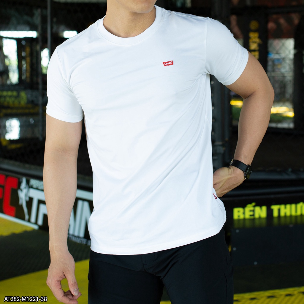 Áo Thun Nam LEVIS AT282 100% Cotton - áo thun nam thêu logo trước