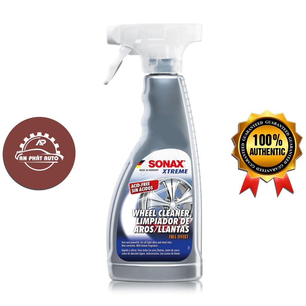 SONAX - Làm Sạch Mâm Vành Không Acid (Sonax Xtreme Wheel Cleaner Full Effect Acid-Free 500ml) [Hàng Đức Chính Hãn