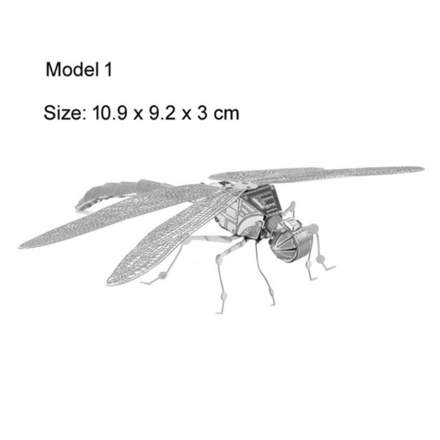 Mô hình 3d thép con chuồn chuồn