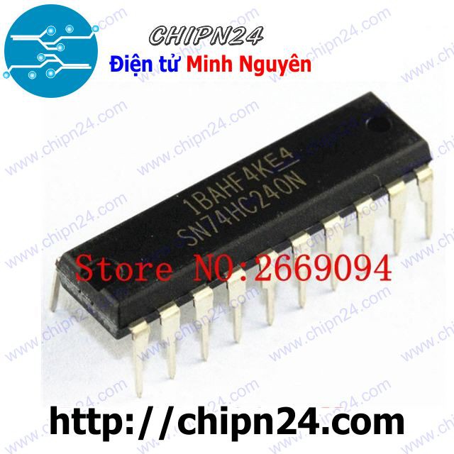 [1 CON] (DIP) IC 74HC240 DIP-20 (SN74HC240 74240)