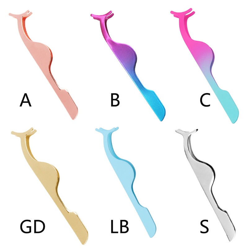 Set 2 Nhíp Gắn Mi Giả Bằng Thép Không Gỉ