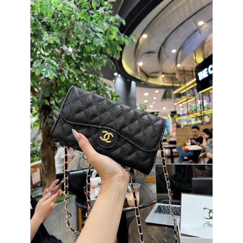 Ví Bóp Nữ Mini Da Hạt, Ví Chà Neo Nữ Đeo Chéo 3 Size