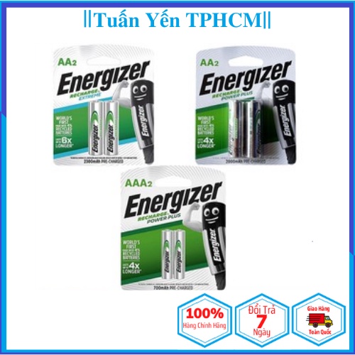 PIN SẠC AA, AAA ENERGIZER 2300mah, 2000mah, 700mah (CHÍNH HÃNG).