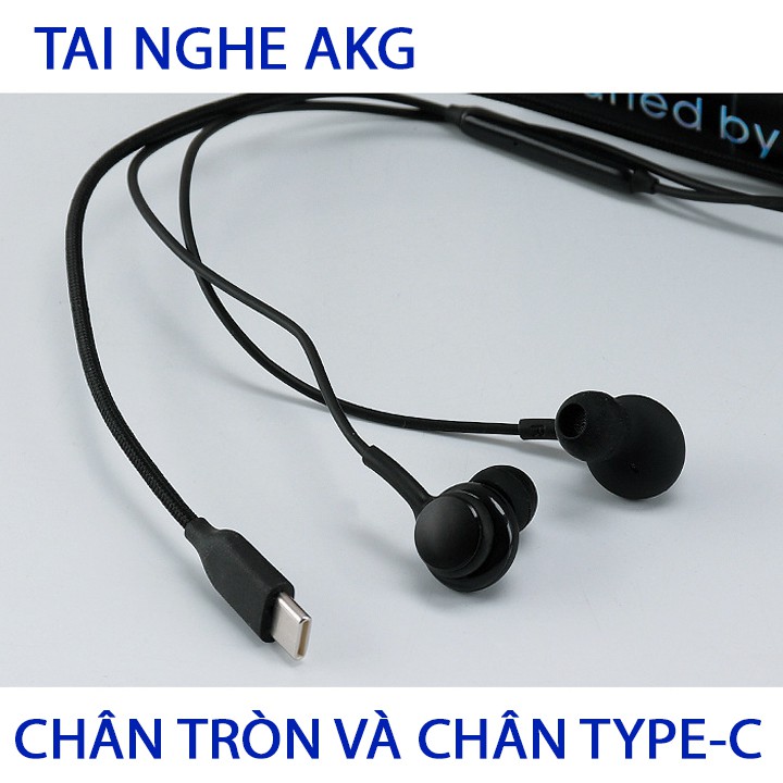 [BẢO HÀNH 12 THÁNG] Tai nghe AKG núm cao su - Bản chân tròn 3,5mm - Bản chân Type-C - Bản Zin