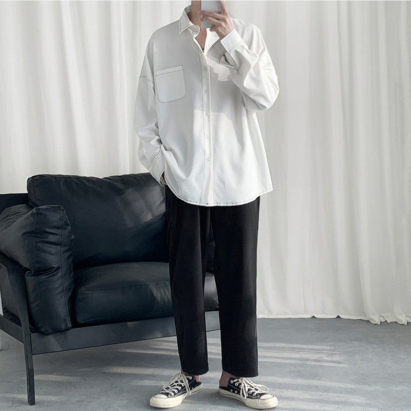 Áo Sơ Mi Nam Dài Tay Cổ Bẻ Thời Trang Hàn Quốc | BigBuy360 - bigbuy360.vn