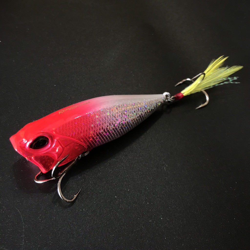 Mồi câu popper REALIS DUO 64 SW đi câu cá biển, chẽm, vược, mú, tráp... Mồi lure biển 9g - 64mm câu nổi trên mặt nước