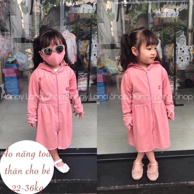 Áo nắng dành cho bé gái gái siêu dễ thương, tặng kèm khẩu trang Mã TA02