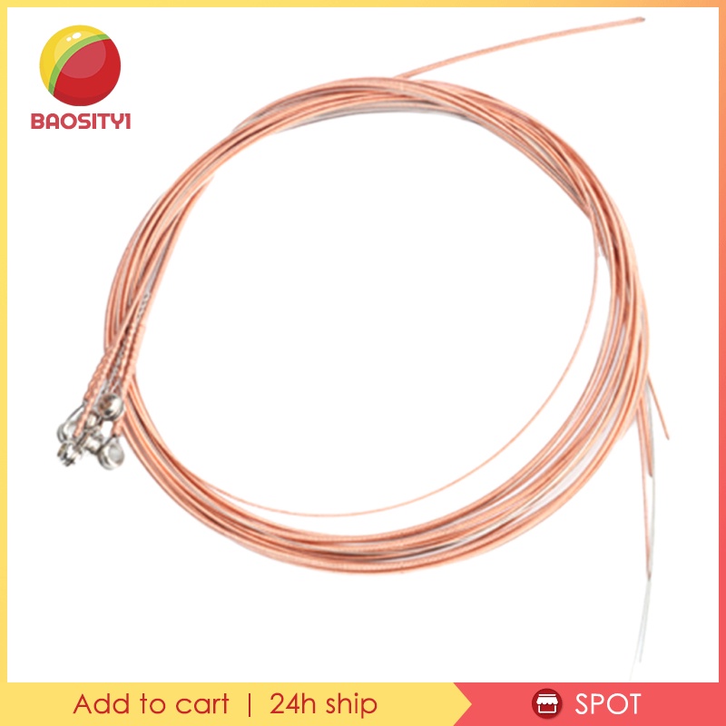 Bộ 6 Dây Đàn Guitar Bằng Thép Chống Mòn Thay Thế Tiện Dụng