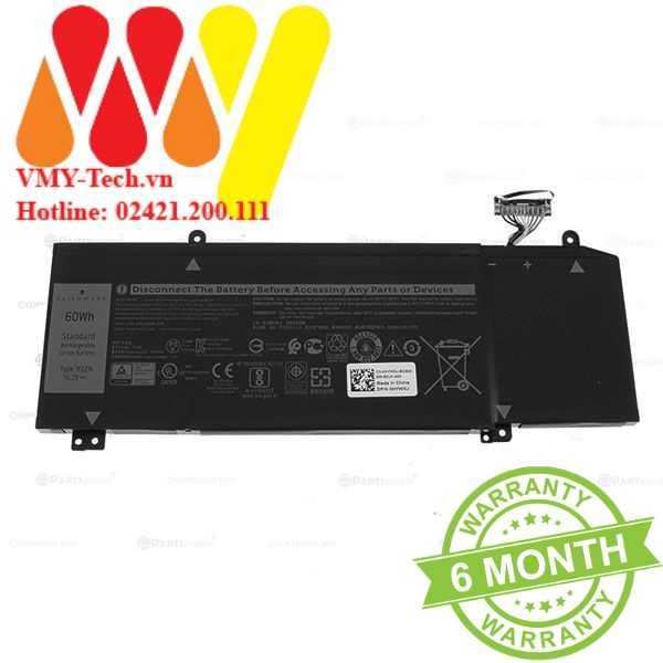 Pin Laptop Dell Inspiron G5 5590 G7 7590 7790 Alienware M15 2018 Series M17 1F22N ALW15M XRGXX HYWXJ 0 HYWXJ