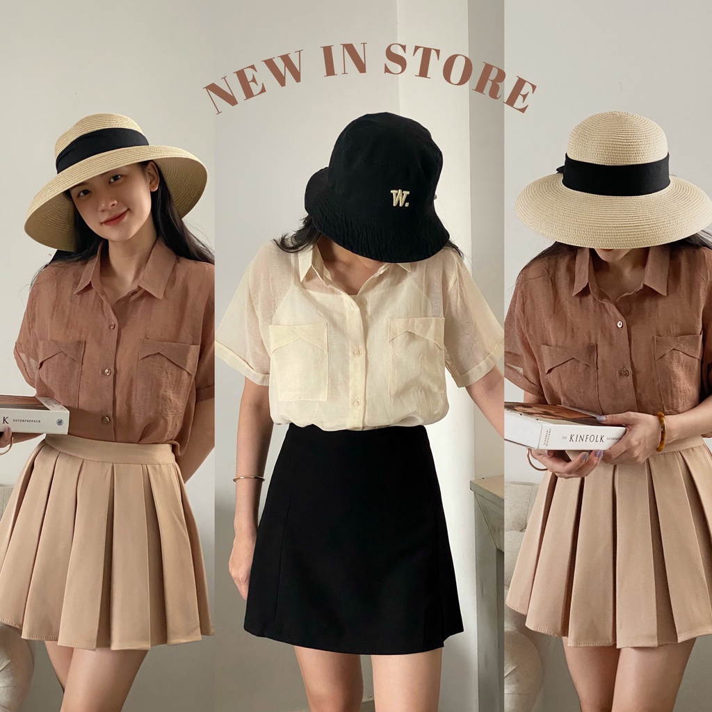 SƠ MI TƠ TÚI GẤP KÈM LÓT_SM445