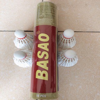 [Mã FAMAYMA giảm 10K đơn 50K] Cầu lông Basao 10 quả/ống hàng đẹp