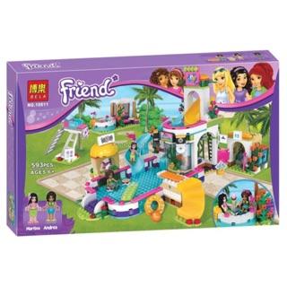 Lắp ráp Lego Friend 10611 - Bể bơi mùa hè Bela