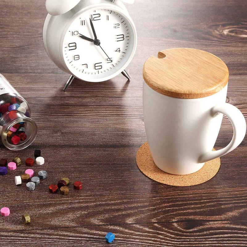 Set 100 tấm lót ly tự dính hình tròn / vuông tiện dụng