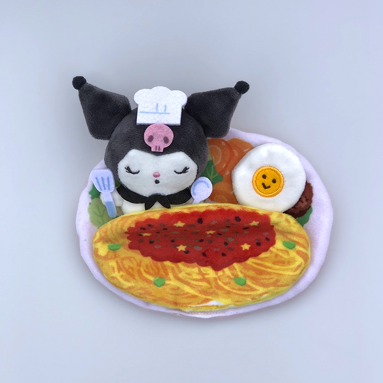 Sanrio Búp Bê Nhồi Bông Hình Thỏ kuromi melody Dễ Thương Kèm Móc Khóa # 1
