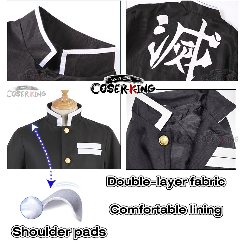 Anime Cartoon Demon Slayer Kimetsu no Yaiba Cosplay Costume Adult Tanjirou Zenitsu Kanao Nezuko Giyuu