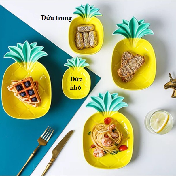 Bát Ăn Dặm Cho Bé Kiểu Nhật Hình Quả Dứa Gốm Sứ Yoota Baby