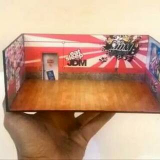 Giấy Thủ Công diorama garage tomica Vv