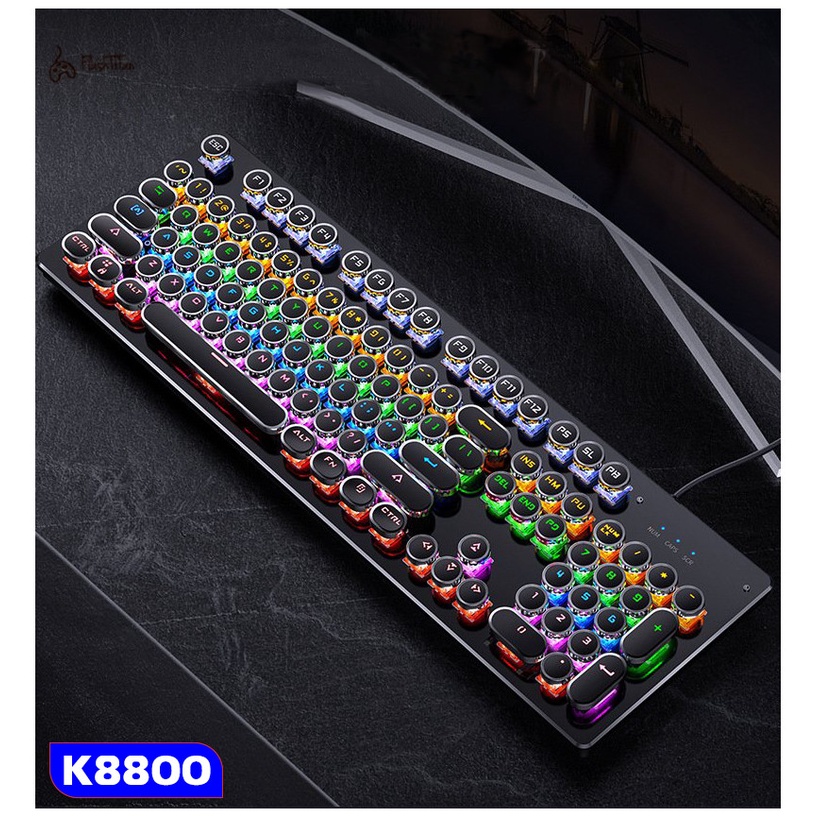 Bàn Phím Cơ Máy Tính  Blue Switch Cao Cấp T907 - Bàn Phím Cơ Gaming  Dùng Cho PC, Laptop Có 20 Chế Độ Led