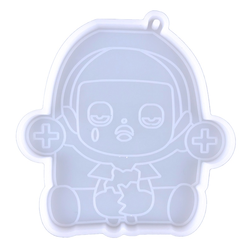 Sa Khuôn Silicon Làm Móc Khóa Hình Bong Bóng Hoạt Hình DIY