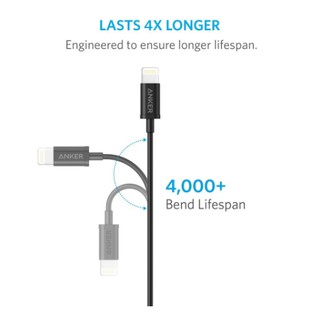 Cáp sạc ANKER MFI Lightning dài 0.9m dành cho iPhone - A7101