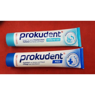 Kem đánh răng Prokudent med và Frische Gel