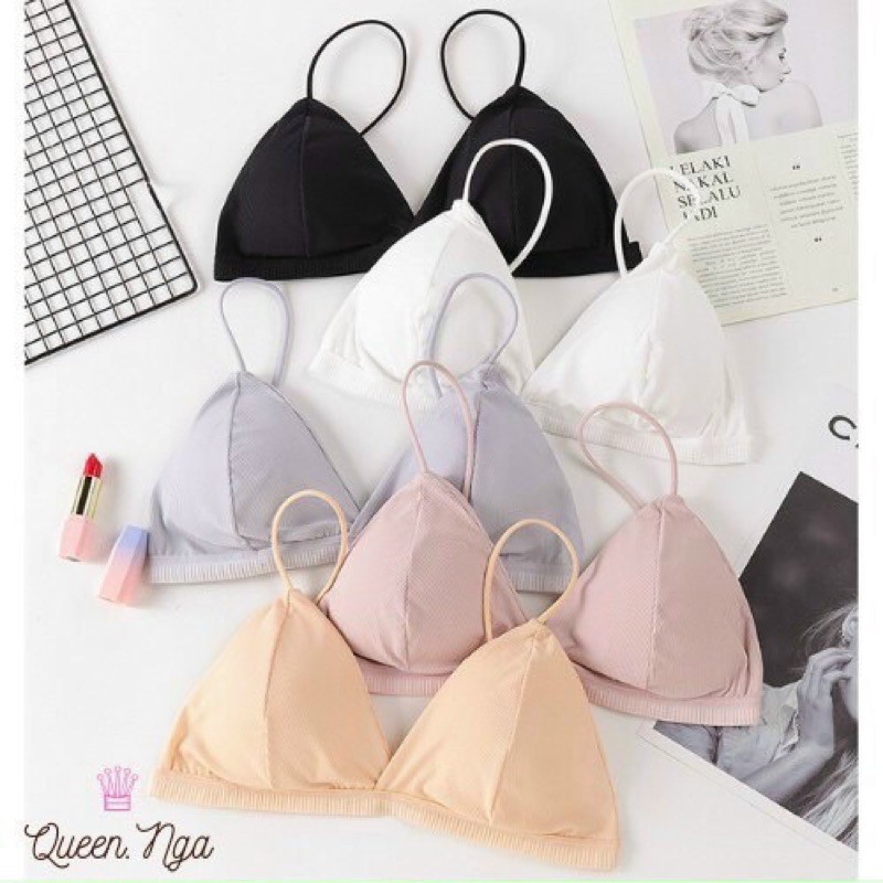Áo bra cotton tăm lạnh 1 khuy mã 1038 - A