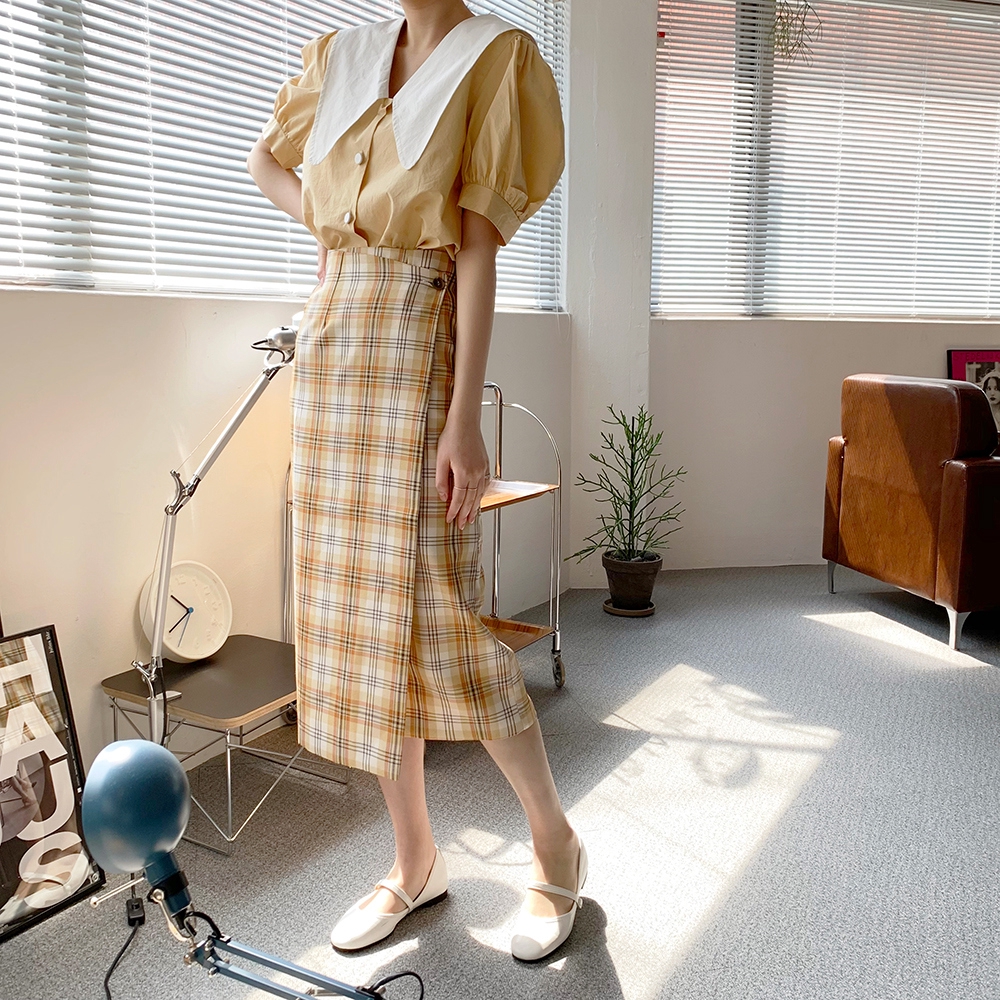 Chân Váy Midi Lưng Cao Sọc Ca Rô Thời Trang Thanh Lịch 34435 | BigBuy360 - bigbuy360.vn