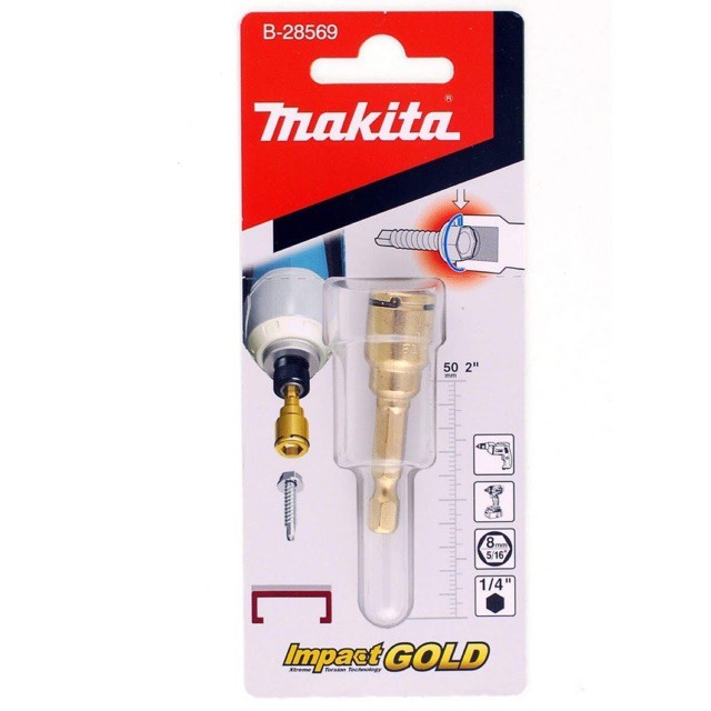 Đầu Bắn Tôn 8mm Impact Gold MAKITA B-28569 - Chính Hãng