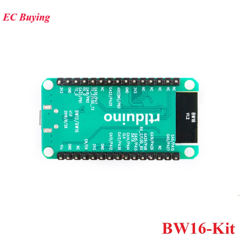 Mô-đun Wifi Không Dây Băng Tần Kép RTL8720DN BW16 BW16-Kit Bl5.0 IIC I2C / SPI / UART / PWM