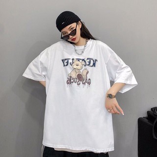 Áo thun tay lỡ form rộng unisex ,oversize phông Teddy